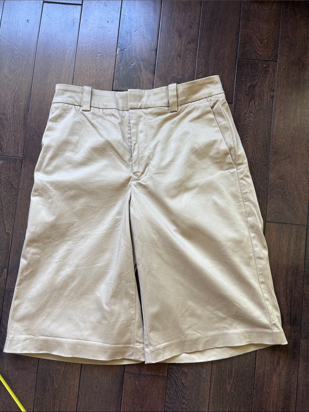 Women’s  Khaki Chino Shorts - Classic Flat Front